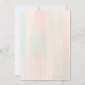 美学春フラワーガールブライダルシャワー 招待状 (裏面)