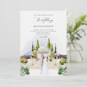 美学結婚の庭水の色 招待状 (スタンド正面)