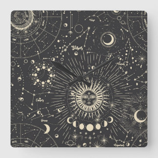 美学 スクエア壁時計