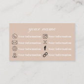 美学 | 中立 | フローラ | 名刺 (裏面)