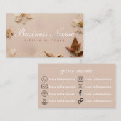 美学 | 中立 | フローラ | 名刺 (正面/裏面)