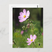 美容の花々がもうすぐ上手にハガキ ポストカード (正面/裏面)