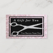 美容エレガント師の贈与証 割引カード (正面)