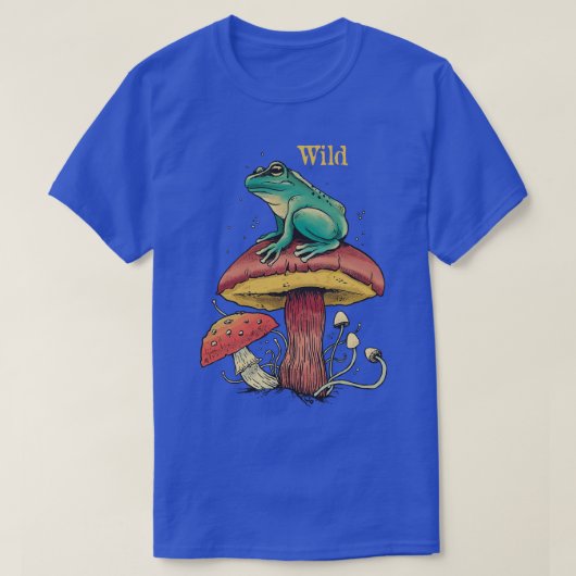 美容カエルのキノコの真菌 Tシャツ (デザイン正面)