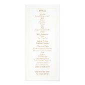 美容スパとサロンホワイト葉グレーメニュー ラックカード (裏面)