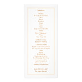 美容スパとサロンホワイト葉ピンクメニュー ラックカード (裏面)