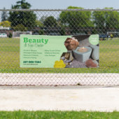 美容スパセンター カスタマイズ可能 編集バナー 横断幕 (インサイチュ)