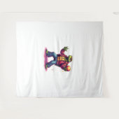 美容タートルディスコTシャツ タペストリー (正面(横))