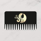 美容バサミ ヘアサロン 名刺 (裏面)