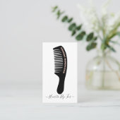 美容パーソナライズされた用櫛と理容師 名刺 (スタンド正面)