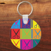 美容ポップ・アートの芸術 キーホルダー (正面)