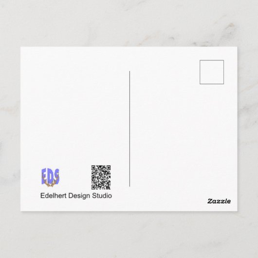 美容ワイルドフラワーフィールドDIYポストカード ポストカード (裏面)