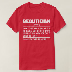 美容名詞定義美しいセラピスト おもしろい Tシャツ