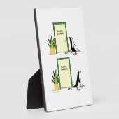 美容外科医おもしろい漫画かわいいペンギン フォトプラーク (側面)