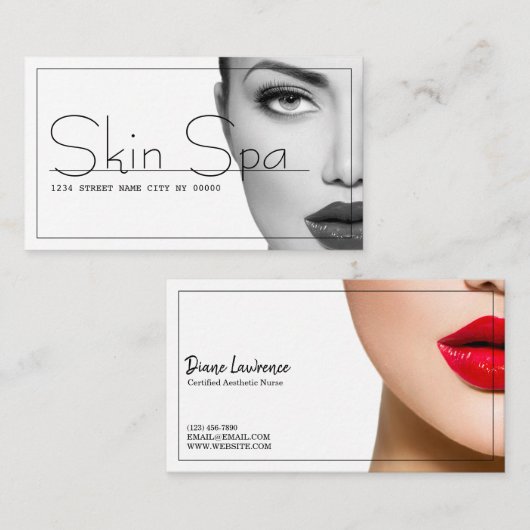 美容外科 名刺 (正面/裏面)