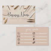 美容学 | ビューティー | 中立名刺 名刺 (正面/裏面)