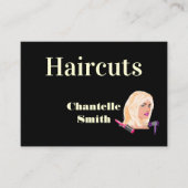 美容室スタイリストの名刺 ヘアカット 名刺 (正面)