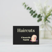 美容室スタイリストの名刺 ヘアカット 名刺 (スタンド正面)