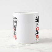 美容師おもしろいヘアサロンスタイリスト美容師 ジャンボコーヒーマグカップ (正面)