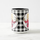 美容師おもしろいボーティシアンブロンド漫画のギフト マグカップ (中央)