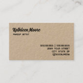 美容師おもしろいメイクアップQR 名刺 (裏面)