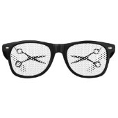 美容師おもしろい理容師美容師パーティーシェード レトロサングラス (正面)