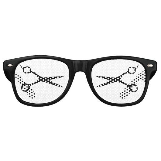 美容師おもしろい理容師美容師パーティーシェード レトロサングラス (正面)