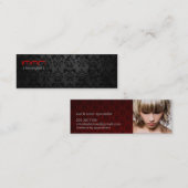 美容師およびサロン スキニー名刺 (正面/裏面)