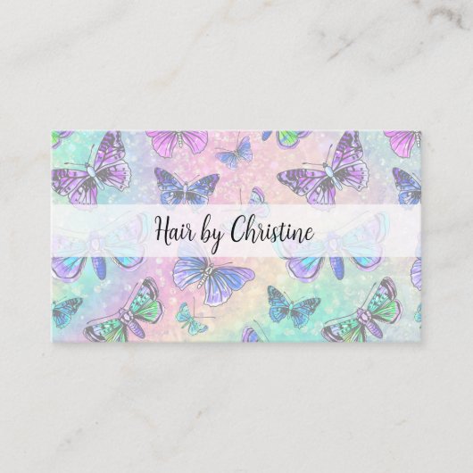 美容師かわいいアポイントメント名刺 名刺 (正面)