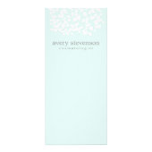 美容師かわいらしホワ葉イトアクアブルー ラックカード (正面)