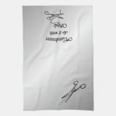 美容師がスタイルで行う キッチンタオル (縦)