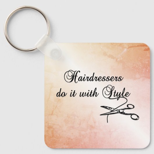 美容師がスタイルで行う キーホルダー (正面)