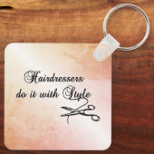 美容師がスタイルで行う キーホルダー (裏面)