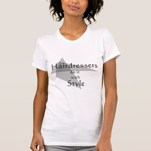 美容師がスタイルで行う Tシャツ (正面)
