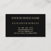 美容師が黒く美しい赤フローラ 名刺 (裏面)