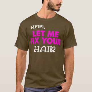 美容師ことわざ髪型フリース Tシャツ