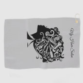 美容師とサロン ゴルフタオル (横)