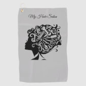 美容師とサロン ゴルフタオル (正面)