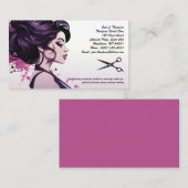 美容師とサロン 名刺 (正面/裏面)