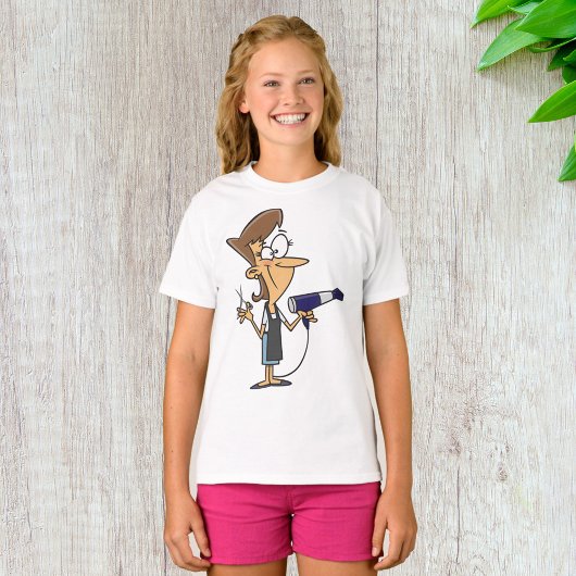 美容師とハサミ Tシャツ