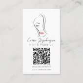 美容師とメイクアップアーティストの名刺 名刺 (正面)