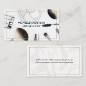 美容師とメイクアップアーティスト 名刺 (正面/裏面)