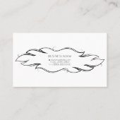 美容師と美しいサロンスタイリスト 名刺 (裏面)