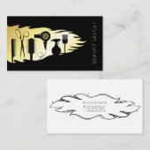 美容師と美しいサロンスタイリスト 名刺 (正面/裏面)