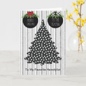 美容師のためのクリスマスカード カード (黄色い花)