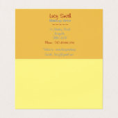 美容師のためのヴィンテージ化粧バッグの写真 名刺 (内部フラット)