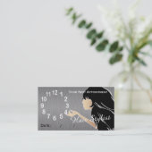 美容師のアポイントメントのメモカード 予約カード (スタンド正面)