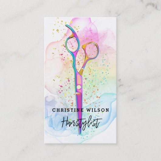 美容師のインクはね 名刺 (正面)