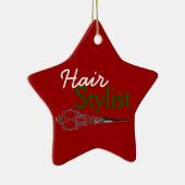 美容師のギフトのオーナメント セラミックオーナメント (右)