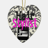 美容師のギフト-オーナメント セラミックオーナメント (左)